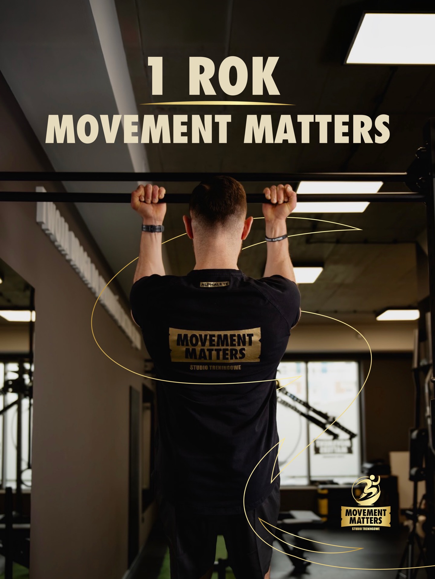 Grafika z okazji pierwszej rocznicy studia Movement Matters w Rzeszowie
