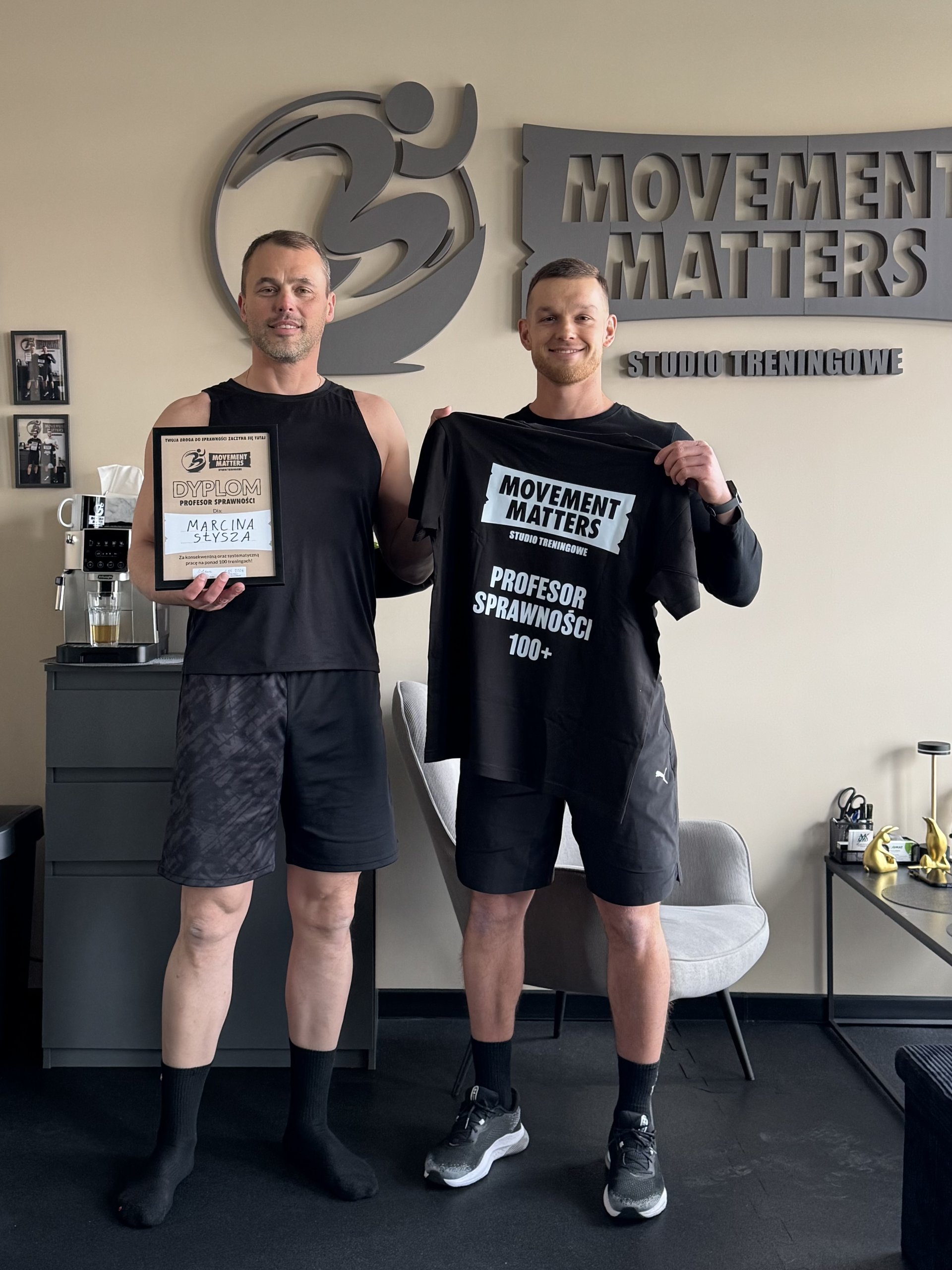 Podopieczny z wynikiem testu sprawności – Movement Matters